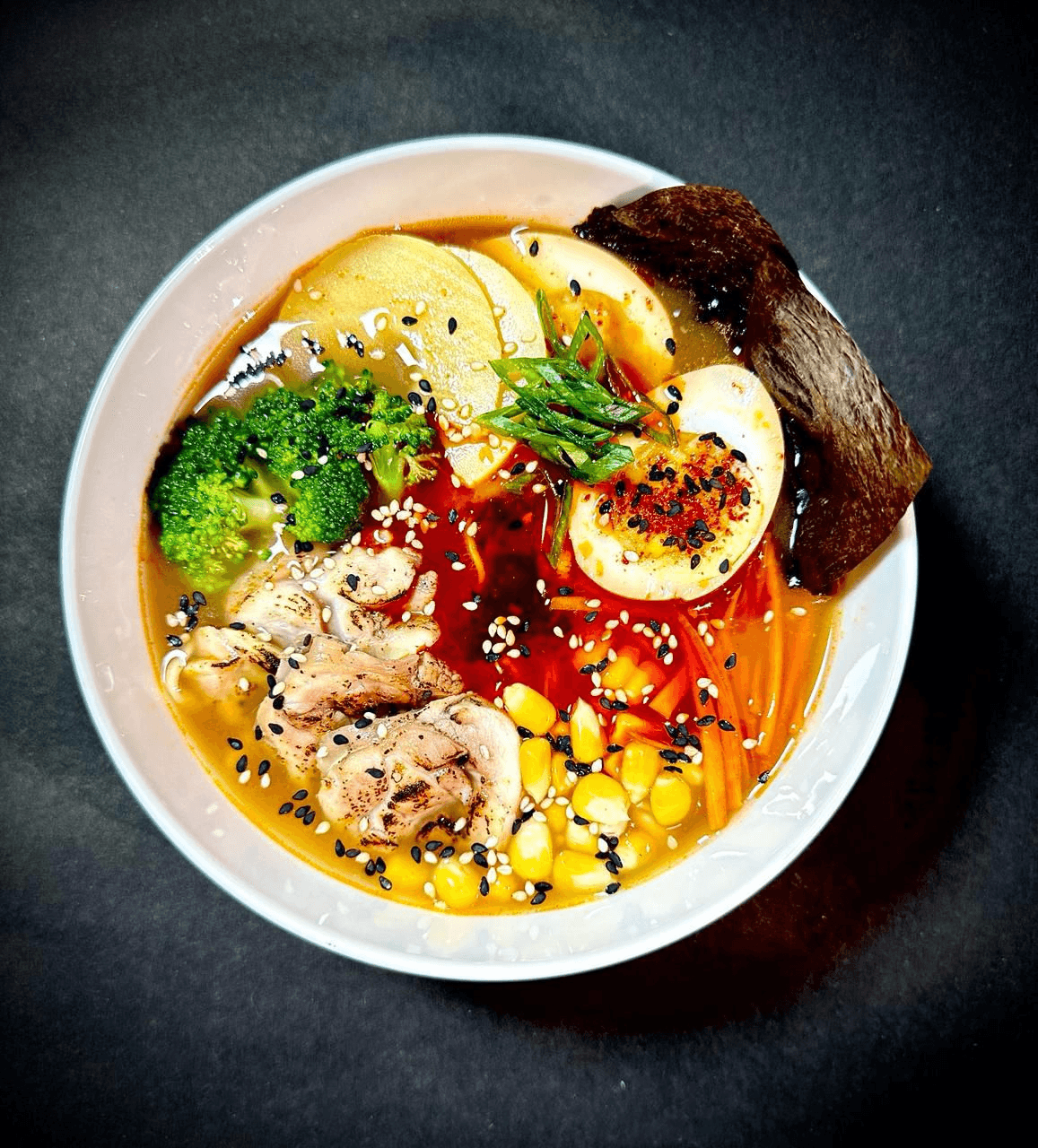 Ramen bowl with story